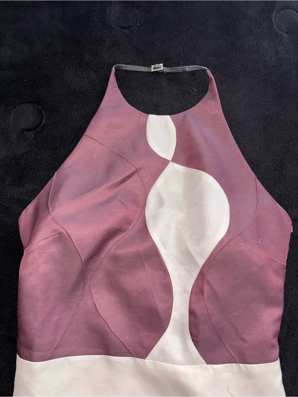 Vintage Versace Rose-Mauve Satin Lining with Black Label never been worn